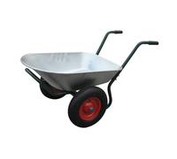 AX Carriola 133x71x64cm Due Ruote Pneumatiche ø40cm MC150kg Vasca 66L New 40979