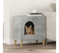 vidaXL Casa per Gatti Calcestruzzo 51 x 30 x 52 cm Legno multistrato
