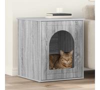 vidaXL Casa per Gatti Grigio Sonoma 53 x 52 x 62 cm