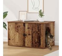 vidaXL Casa per Gatti Legno antico 85 x 55 x 50,5 cm