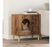 vidaXL Casa per Gatti Legno vecchio 51 x 30 x 52 cm