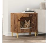 vidaXL Casa per Gatti Legno vecchio 51 x 30 x 52 cm