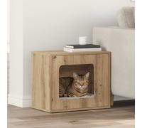 vidaXL Casa per Gatti Rovere Artigianale 51 x 30 x 42,5 cm