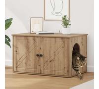 vidaXL Casa per Gatti Rovere Artigianale 85 x 55 x 50,5 cm