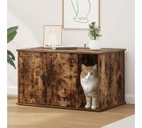 vidaXL Casa per Gatti Rovere Fumo 85 x 55 x 50,5 cm