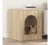 vidaXL Casa per Gatti Sonoma 53 x 52 x 62 cm Legno ingegnerizzato