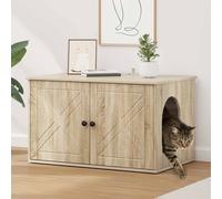 vidaXL Casa per Gatti Sonoma 85 x 55 x 50,5 cm Legno ingegnerizzato