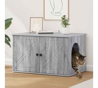 vidaXL Casa per Gatti Sonoma grigio 85 x 55 x 50,5 cm