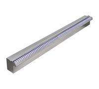 vidaXL Cascata per Laghetto Rettangolare con LED in Acciaio Inox 90 cm