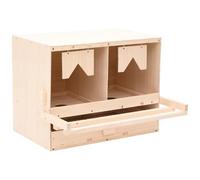 VIDAXL - Casetta Cova per Galline 2 Scomparti 63x40x45 cm Legno di Pino