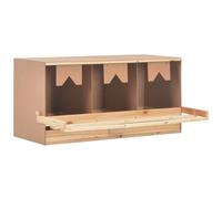 VIDAXL - Casetta Cova per Galline 3 Scomparti 96x40x45 cm Legno di Pino