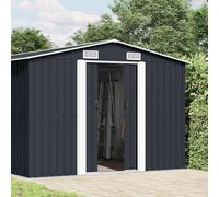 vidaXL Casetta da Giardino 257x392x181 cm in Metallo Antracite