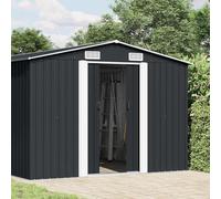 vidaXL Capanno da Giardino Metallo Antracite 257x497x178 cm Casetta Attrezzi