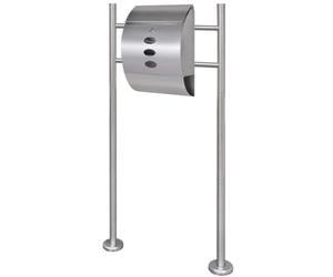 vidaXL Casetta della Posta con Supporto in Acciaio Inox