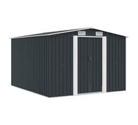 vidaXL Casetta per attrezzi in metallo, 257 x 298 x 178 cm