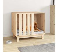 Casetta per Cani 70x50x62 cm in Legno Massello di Pino