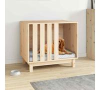 vidaXL Casetta per Cani 70x50x62 cm in Legno Massello di Pino
