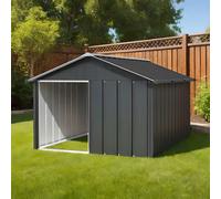 vidaXL Casetta per Cani Antracite 116,5x153x81,5 cm Acciaio Zincato