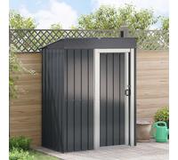 vidaXL Casette da giardino Antracite 137 x 81 x 180 cm Metallo