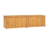 vidaXL Cassa da Giardino 200x50x55 cm in Legno Massello di Teak