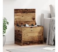 vidaXL Baule di Stoccaggio Rustico in Legno | Finitura in Legno Antico | Grande Cassa per Soggiorno e Camera da Letto | Legno Massello Riciclato | Decorativo | Facile Assemblaggio Richiesto | Mobili p