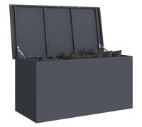 vidaXL Armadio da Esterno Industriale Grigio Antracite 100 x 50.5 x 50 cm in Acciaio Laminato a Freddo. Ha Un Design Impermeabile, Un meccanismo a Gas e Richiede Montaggio da Parte di 2 Persone. Ser