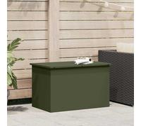 vidaXL Cassa per cuscini da giardino Acciaio zincato 80 x 50,5 x 50 cm