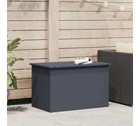 vidaXL Armadio da Esterno Antracite 80 x 50,5 x 50 cm in Acciaio Resistente alle Intemperie e Anti Ruggine con Sollevamento a Gas Industriale. Assemblaggio Necessario. Perfetto per Giardini, Patios