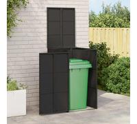 vidaXL Cassa per Spazzatura Nero 65 x 80 x 115 cm Polietilene
