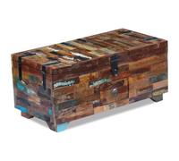 vidaXL Tavolino da Caffè Baule Legno Massello di Recupero 80x40x35 cm