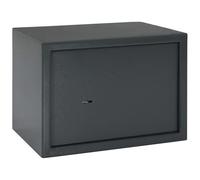 vidaXL Cassapanca con serratura a chiave grigio scuro 25x35x25 cm acciaio
