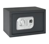 vidaXL Cassaforte elettronica digitale con blocco per impronte digitali 20x31x20 cm in acciaio