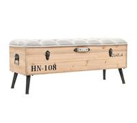 vidaXL Cassapanca 110 cm in Legno Massello di Abete