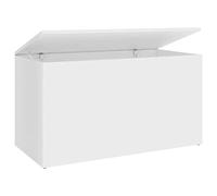 vidaXL Cassapanca Bianca 84x42x46 cm in Legno Ingegnerizzato
