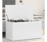 vidaXL Cassapanca Bianco Lucido 84x42x46 cm in Legno Ingegnerizzato