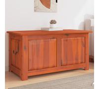 VIDAXL - Cassapanca Con Coperchio Marrone In Legno Massello Di Acacia
