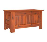 vidaXL Cassapanca con Coperchio Marrone in Legno Massello di Acacia