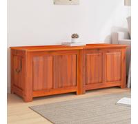 vidaXL Cassapanca con Coperchio Marrone in Legno Massello di Acacia