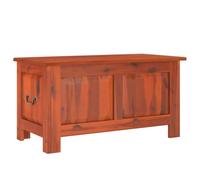 vidaXL Cassapanca con Coperchio Marrone in Legno Massello di Acacia