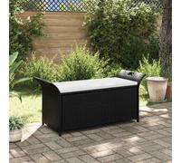 vidaXL Cassapanca con Cuscino 138 cm in Polyrattan Marrone