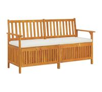 vidaXL Cassapanca con Cuscino 148 cm in Legno Massello di Acacia