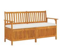 VIDAXL - Cassapanca Con Cuscino 148 Cm In Legno Massello Di Acacia