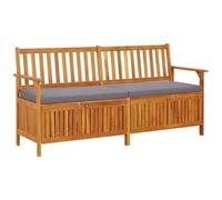 VIDAXL - Cassapanca Con Cuscino 170 Cm In Legno Massello Di Acacia
