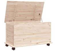 vidaXL Cassapanca con Ruote ALTA 73x39,5x44 cm Legno Massello di Pino