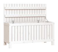 VIDAXL - Contenitore Giardino Bianco 108x42,5x54 Cm Legno Massello Pino
