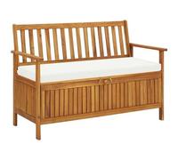 AX Panchina Giardino CassaPanca 120x63x84cm Rustico Legno Massello Acacia 44126