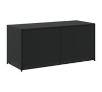 vidaXL Cassapanca da giardino nera 283L Poly Rattan