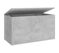vidaXL Cassapanca Grigio Cemento 84x42x46 cm in Legno Ingegnerizzato