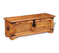 vidaXL Cassapanca in legno di mango grezzo per corridoio, camera da letto, soggiorno, ingresso, cassapanca e poggiapiedi