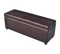 vidaXl Cassapanca Lunga in Legno Marrone
